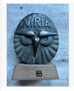 Korting Zwaar bronzen beeld NIRIA houten voet Z- Amerikaans, Antiek en Kunst, Ophalen of Verzenden