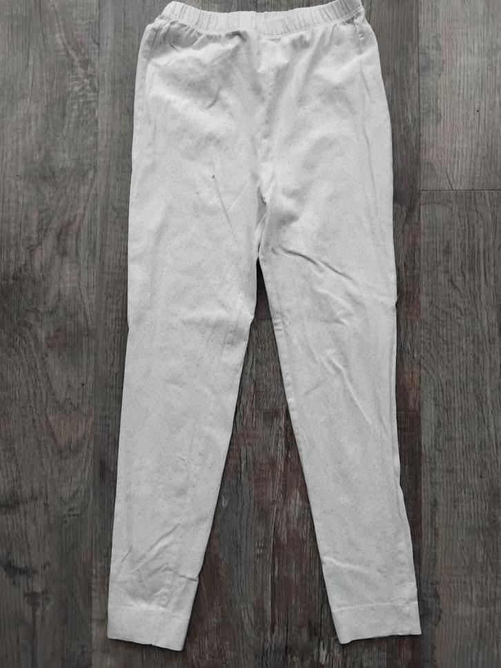 Pomp de lux legging broek wit stippen roze maat 122 broekje, Kinderen en Baby's, Kinderkleding | Maat 122, Gebruikt, Meisje, Broek