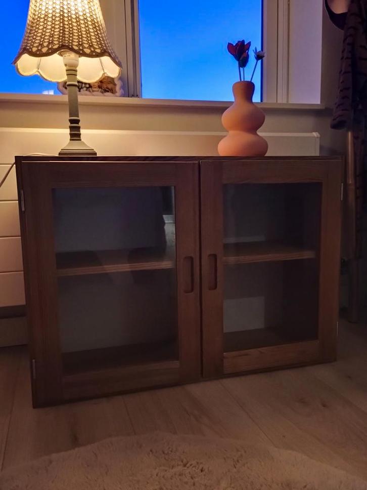 Ikea Ivar Vitrinekast hout, Huis en Inrichting, Kasten | Vitrinekasten, Zo goed als nieuw, 50 tot 100 cm, 25 tot 50 cm, Ophalen