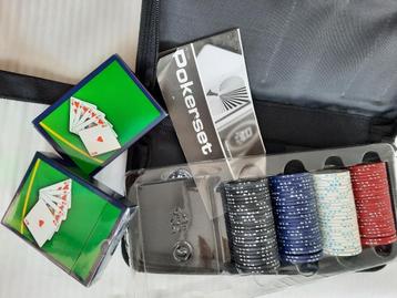 COMPLEET POKERSET IN ORIGINELE ETUI beschikbaar voor biedingen