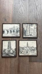 4 etsen van H.E. Roodenburg, Ophalen of Verzenden