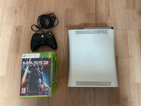 Xbox 360 incl. spellen, Spelcomputers en Games, Spelcomputers | Xbox 360, Gebruikt, Met 1 controller, Met games, Ophalen