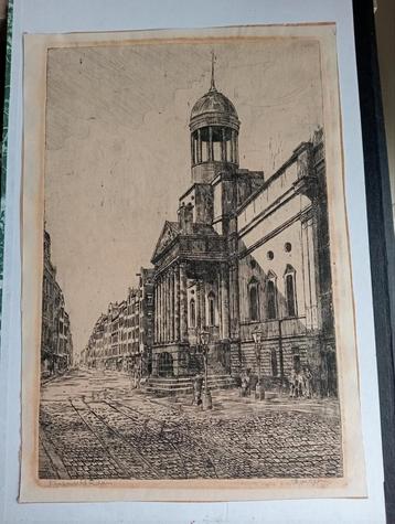 Frans de Groen Ets Kaasmarkt Rotterdam. beschikbaar voor biedingen