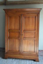 Prachtige grote strakke antieke eiken Louis Philippe kast