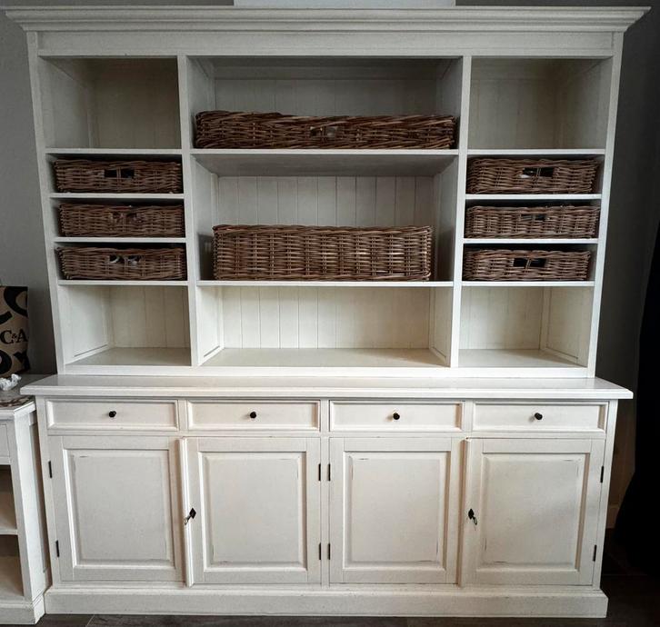 Landelijke Buffetkast met bijpassend (TV)meubel set, Huis en Inrichting, Kasten | Buffetkasten, Gebruikt, 200 cm of meer, 200 cm of meer