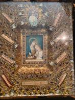 Antiek Relikwieënkastje met Heilige Voorstelling, Ophalen of Verzenden