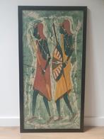 Afrikaans Batik Schilderij, Antiek en Kunst, Ophalen of Verzenden