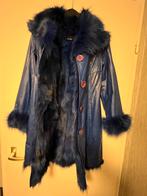 Blauwe Bondjas met Bontkraag ( geen imitatie), Kleding | Dames, Ophalen of Verzenden, Nieuw, Maat 38/40 (M), Blauw