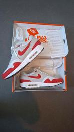 Nike Air Max 1 Anniversary red 2017  US12 46, Kleding | Heren, Schoenen, Ophalen of Verzenden, Zo goed als nieuw, Overige kleuren