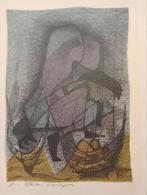 Harrie van Kruiningen lithografie, Antiek en Kunst, Verzenden