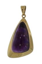 Grote unieke 14k gouden design Amethist ketting hanger dames, Sieraden, Tassen en Uiterlijk, Kettinghangers, Ophalen of Verzenden