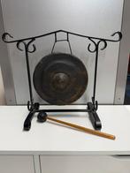 Antieke tafelgong op standaard, Ophalen of Verzenden