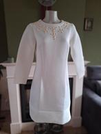 K-Design K Design witte warme winter jurk L crème steentjes, K-design, Verzenden, Wit, Maat 42/44 (L)