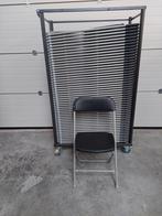 Nieuwe klapstoelen stoelen in transportkar verhuurkwaliteit, Nieuw, Ophalen of Verzenden, Grijs, Metaal
