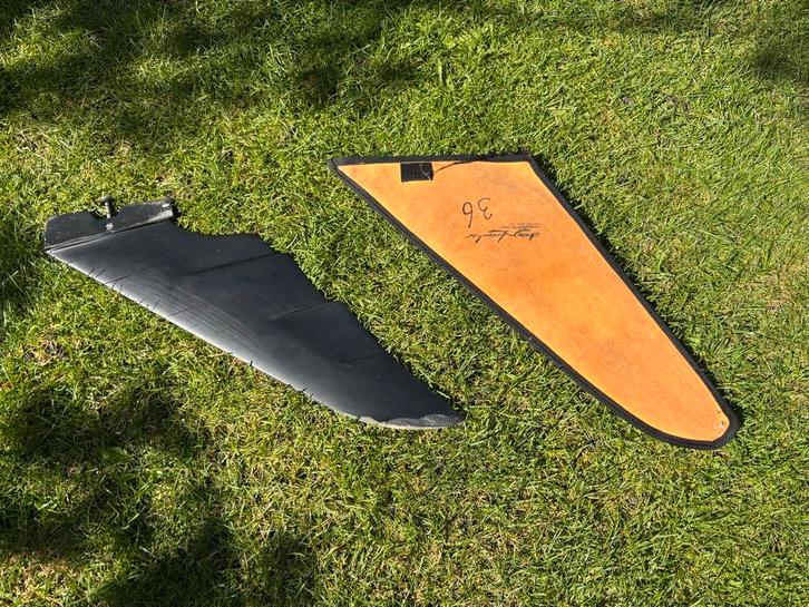 Windsurf powerbox vinnen (o.a. wier, Lessacher, Select), Watersport en Boten, Windsurfen, Zo goed als nieuw, Overige typen, Minder dan 5 m²