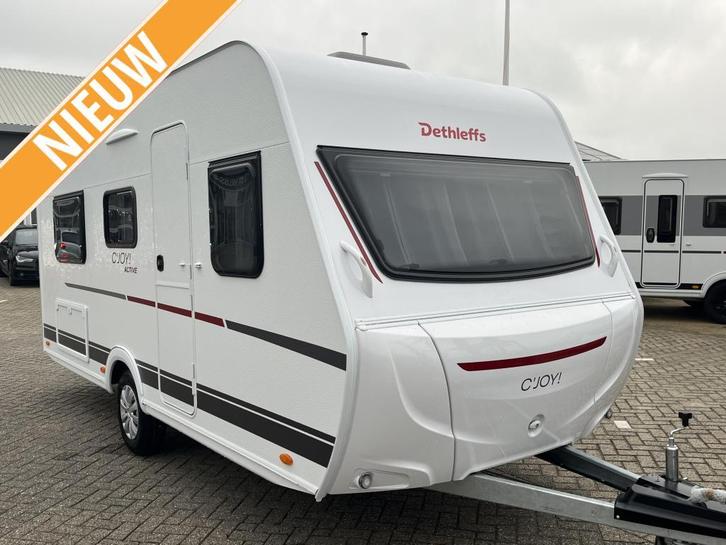 Dethleffs C'Joy Active 460 LE NIEUW - ACTIEMODEL!, Caravans en Kamperen, Caravans, Bedrijf, tot en met 3, Treinzit, Dethleffs