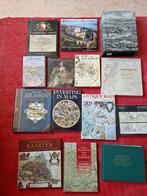Partij van 25 (historische) cartografie boeken, Ophalen of Verzenden, Zo goed als nieuw