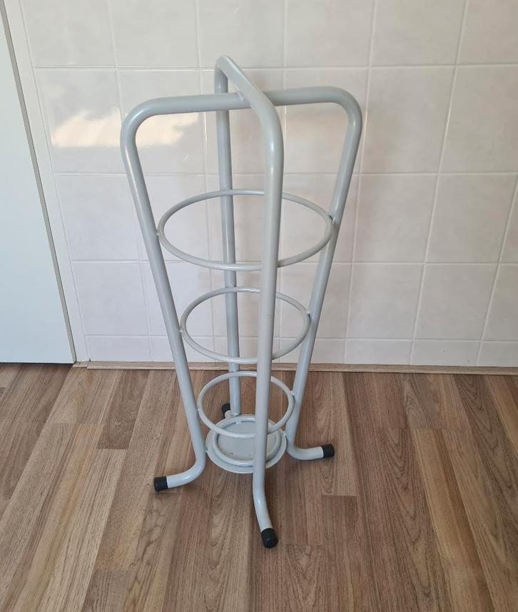 Vintage retro paraplu standaard buisframe metaal, Huis en Inrichting, Woonaccessoires | Paraplubakken, Zo goed als nieuw, Metaal