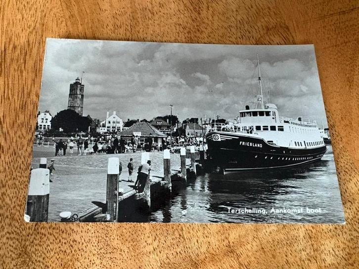 Ansichtkaart Terschelling Veerboot Friesland Rederij Doeksen, Verzamelen, Scheepvaart, Gebruikt, Ophalen of Verzenden