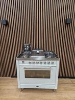 Zeer Luxe Boretti Fornuis wit 90 cm (Gratis bezorgen), 60 cm of meer, Ophalen of Verzenden, Zo goed als nieuw, Energieklasse A of zuiniger