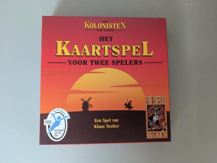 Kolonisten van Catan - Kaartspel 2 spelers, Hobby en Vrije tijd, Gezelschapsspellen | Kaartspellen, Zo goed als nieuw, Een of twee spelers