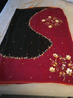 Indiase Bollywood dames (feest) kleding Saree (Rok+topje), Maat 38/40 (M), Ophalen of Verzenden, Zo goed als nieuw, Zwart