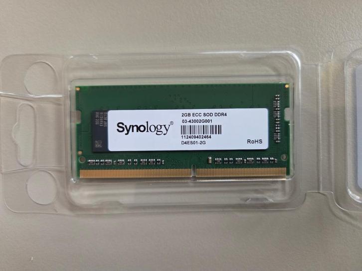 Synology 2GB ECC D4ES01-2G, Computers en Software, NAS, Zo goed als nieuw, Ophalen of Verzenden