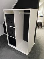 Ikea lage kast wit met zwarte lades, Overige materialen, Gebruikt, 100 tot 150 cm, Modern