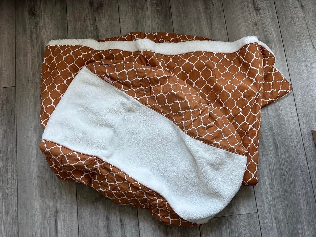 Witlof Aankleedkussenhoes & Ledikantdeken, Jongetje of Meisje, Wit, Ophalen of Verzenden, Deken of Dekbed