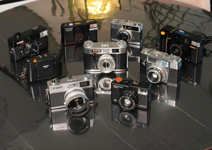 Collectie Analoge Camera's: Canon, Agfa, Petri, Minox, etc., Audio, Tv en Foto, Fotocamera's Analoog, Compact, Overige Merken