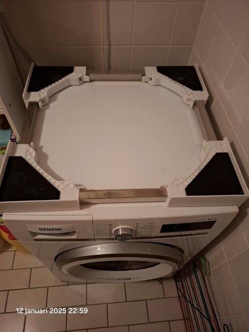 Stapelkit voor wasmachine en droger op elkaar te zetten., Witgoed en Apparatuur, Wasmachines, Zo goed als nieuw, Ophalen