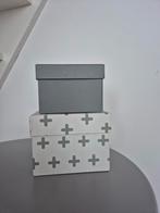 Set van twee decoratieve dozen / opbergdozen Hema, Ophalen of Verzenden, Zo goed als nieuw