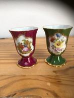 Limoges porseleinen kopjes met een Watteau-schildering, Ophalen of Verzenden