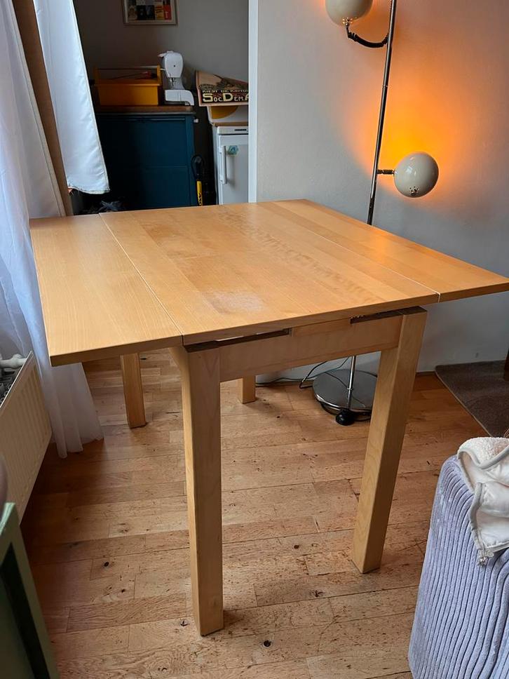 IKEA Bjursta Inschuiftafel, Huis en Inrichting, Tafels | Eettafels, Gebruikt, 50 tot 100 cm, 50 tot 100 cm, Vier personen, Rechthoekig
