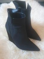 Zara punt laarzen 37 wedges, Ophalen of Verzenden, Zo goed als nieuw, Zwart