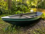 Stalen roeiboot met houten vlonder en kloet, Watersport en Boten, Ophalen, Gebruikt, Staal