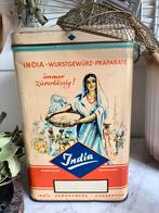Vintage kruiden blik India met schuimspaan, Ophalen of Verzenden, Zo goed als nieuw, Overige, Overige merken