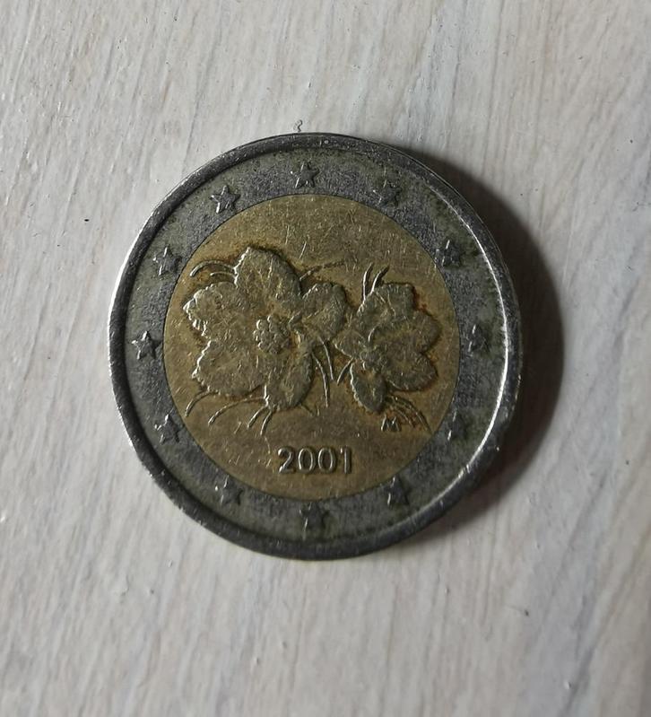 2 euro munt Finland 2001, Postzegels en Munten, Munten | Europa | Euromunten, Losse munt, 2 euro, Finland, Ophalen of Verzenden