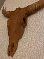 Houten Stierenkop Wanddecoratie - 63cm, Ophalen of Verzenden, Zo goed als nieuw