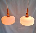 Set Vintage Scandinavische Hanglamp, Huis en Inrichting, Lampen | Hanglampen, Ophalen of Verzenden, Zo goed als nieuw, Minder dan 50 cm