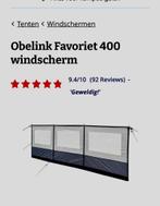 Nieuw Windscherm Obelink Favoriet 400 ( gratis verzenden ), Caravans en Kamperen, Windschermen, Nieuw