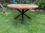 Ronde eettafel Goossens Mango 130x78x130, Ophalen, Gebruikt, 50 tot 100 cm, 100 tot 150 cm
