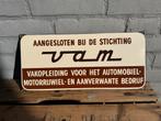 Vintage VAM Emaille Reclame Bord, Antiek en Kunst, Antiek | Emaille, Ophalen of Verzenden