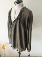 Zadig en Voltaire donkergroene blouse L, Zadig & Voltaire, Maat 42/44 (L), Ophalen of Verzenden, Zo goed als nieuw