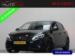 Peugeot 308 1.2 PureTech Allure 130 PK! PANO NAVI CLIMA PDC, Voorwielaandrijving, Gebruikt, Leder en Stof, Zwart