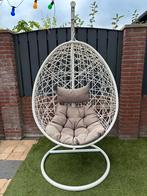 Witte Ei Hangstoel met Kussen, Ophalen, Gebruikt, Wicker
