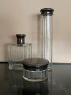 Antieke Kaptafelset met Zilveren Doppen, Ophalen of Verzenden