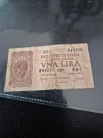 Bankbiljet uit Italië  1944, Ophalen of Verzenden, Italië