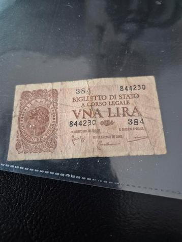 Bankbiljet uit Italië  1944 beschikbaar voor biedingen