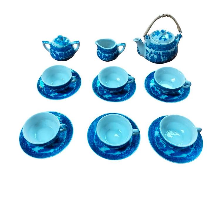 Vintage kinder theeservies (15-delig), Antiek en Kunst, Antiek | Servies compleet, Ophalen